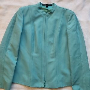 Linda Allard Ellen Tracy Dual Zip Blazer Jacket